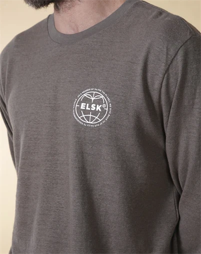 Elsk - Statement Golbe Mens Hemp Langærmet Trøje - Humble Brown 